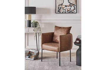 Fåtölj Malmos - Brun, Svart - Möbler - Fåtölj & stolar - Fåtölj
