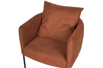 Fåtölj Malmos - Guldbrun, Svart - Möbler - Fåtölj & stolar - Fåtölj