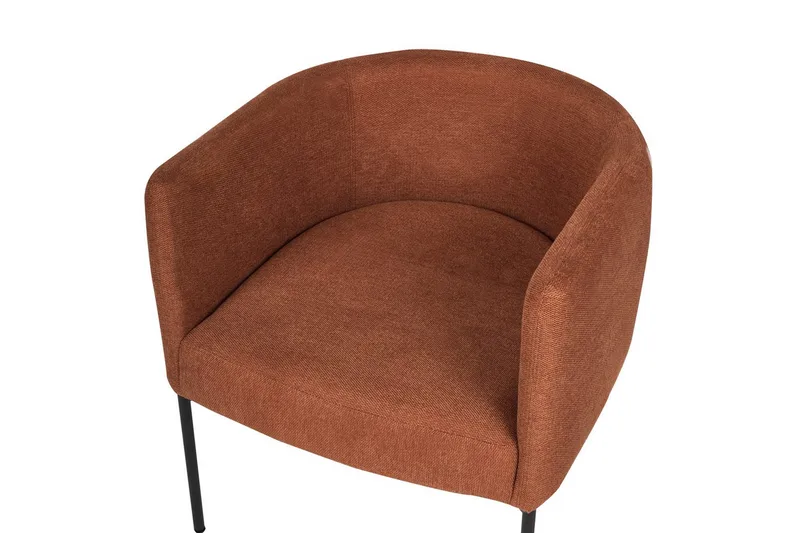 Fåtölj Malmos - Guldbrun, Svart - Möbler - Fåtölj & stolar - Fåtölj