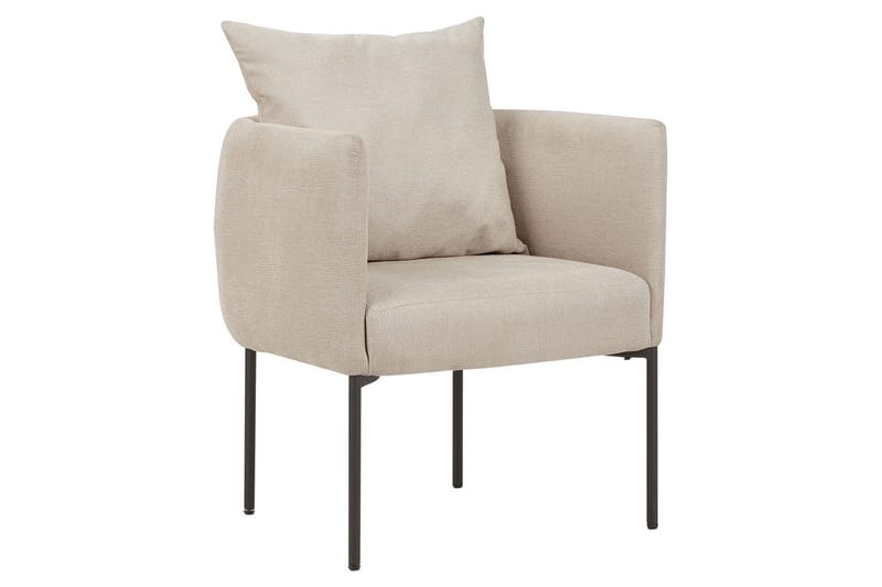 Fåtölj Malmos - Ljusbeige, svart - Möbler - Fåtölj & stolar - Fåtölj