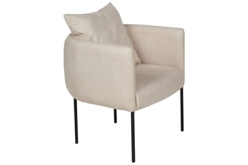 Fåtölj Malmos - Ljusbeige, svart - Möbler - Fåtölj & stolar - Fåtölj