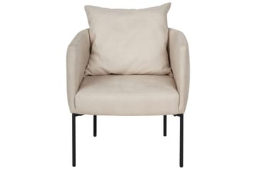 Fåtölj Malmos - Ljusbeige, svart - Möbler - Fåtölj & stolar - Fåtölj