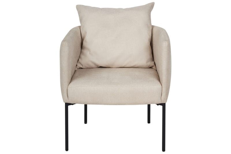 Fåtölj Malmos - Ljusbeige, svart - Möbler - Fåtölj & stolar - Fåtölj