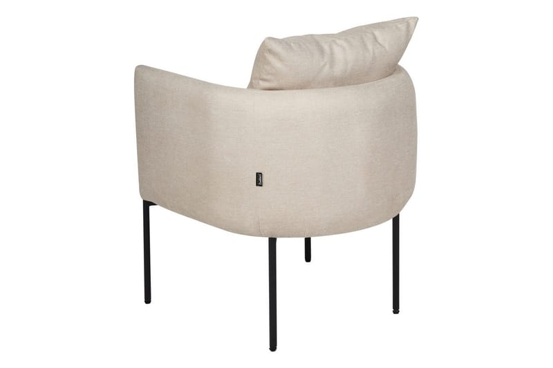 Fåtölj Malmos - Ljusbeige, svart - Möbler - Fåtölj & stolar - Fåtölj