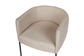Fåtölj Malmos - Ljusbeige, svart - Möbler - Fåtölj & stolar - Fåtölj