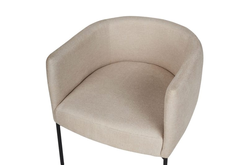 Fåtölj Malmos - Ljusbeige, svart - Möbler - Fåtölj & stolar - Fåtölj