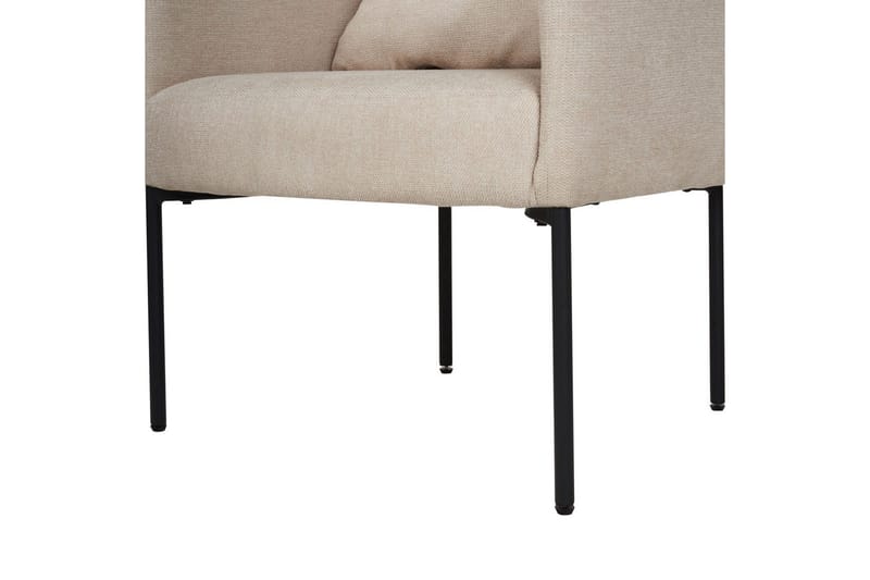 Fåtölj Malmos - Ljusbeige, svart - Möbler - Fåtölj & stolar - Fåtölj