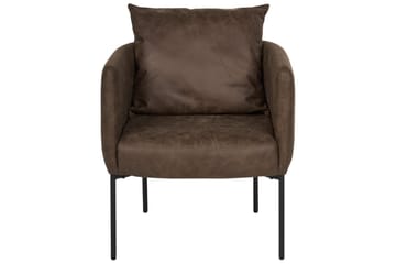 Fåtölj Malmos - Mörkbrun, Svart - Möbler - Fåtölj & stolar - Fåtölj