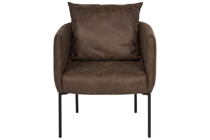 Fåtölj Malmos - Mörkbrun, Svart - Möbler - Fåtölj & stolar - Fåtölj