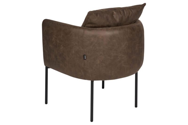 Fåtölj Malmos - Mörkbrun, Svart - Möbler - Fåtölj & stolar - Fåtölj