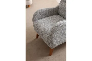 Mami Öronlappsfåtölj - Cream/Blå - Möbler - Fåtölj & stolar - Fåtölj - Öronlappsfåtölj