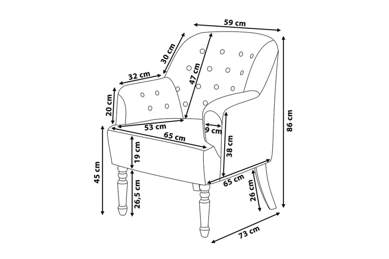 Mandal Fåtölj - Rosa - Möbler - Fåtölj & stolar - Fåtölj