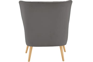 Marilee Loungefåtölj med Fotpall - Tyg/Antracit - Möbler - Fåtölj & stolar - Fåtölj