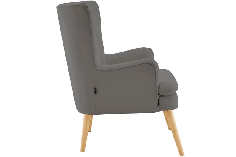 Marilee Loungefåtölj med Fotpall - Tyg/Antracit - Möbler - Fåtölj & stolar - Fåtölj