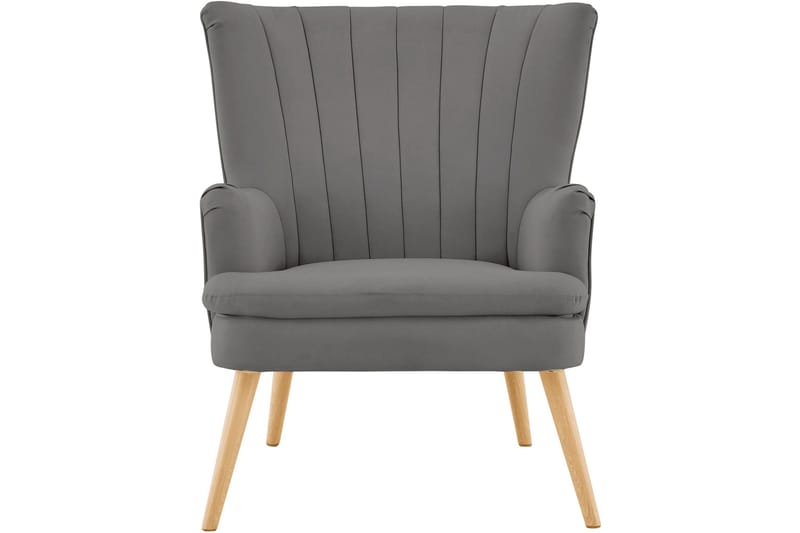 Marilee Loungefåtölj med Fotpall - Tyg/Antracit - Möbler - Fåtölj & stolar - Fåtölj