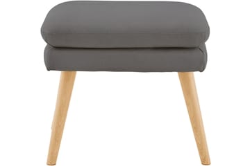 Marilee Loungefåtölj med Fotpall - Tyg/Antracit - Möbler - Fåtölj & stolar - Fåtölj