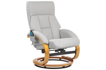 Massagestol Force - Grå, ljust trä - Möbler - Fåtölj & stolar - Fåtölj - Massagestol & massagefåtölj