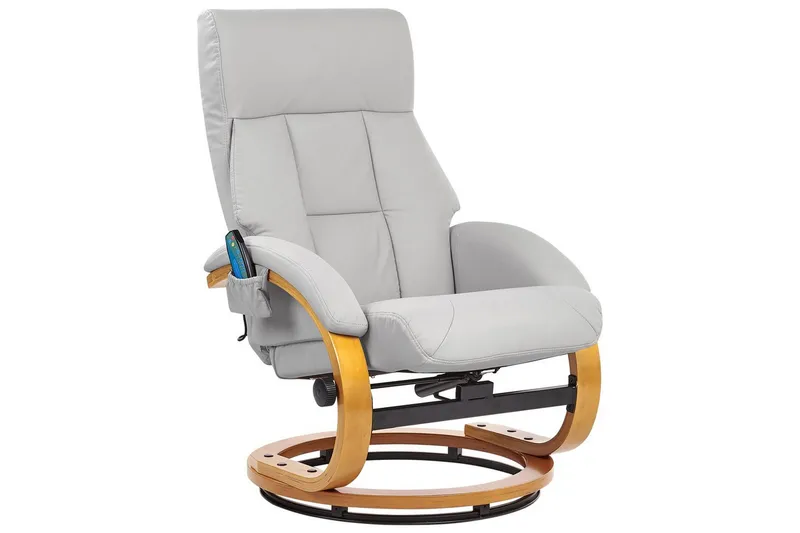 Massagestol Force - Grå, ljust trä - Möbler - Fåtölj & stolar - Fåtölj - Massagestol & massagefåtölj