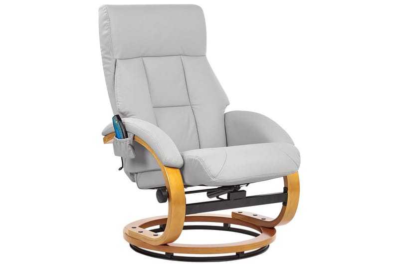 Massagestol Force - Grå, ljust trä - Möbler - Fåtölj & stolar - Fåtölj - Massagestol & massagefåtölj