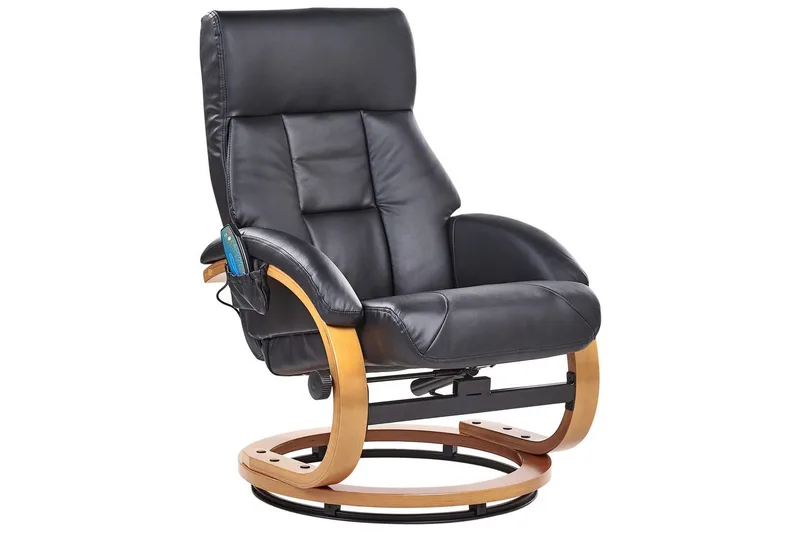 Massagestol Force - Svart, ljust trä - Möbler - Fåtölj & stolar - Fåtölj - Massagestol & massagefåtölj