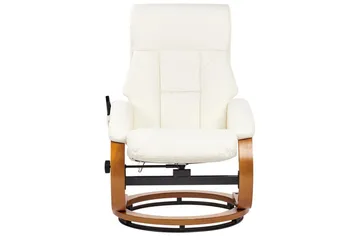 Massagestol Force - Vit, ljust trä - Möbler - Fåtölj & stolar - Fåtölj - Massagestol & massagefåtölj