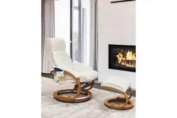 Massagestol Force - Vit, ljust trä - Möbler - Fåtölj & stolar - Fåtölj - Massagestol & massagefåtölj