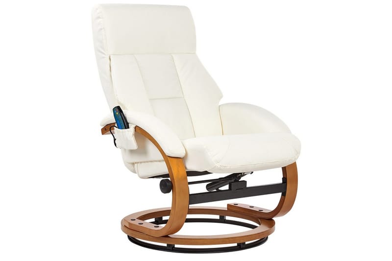 Massagestol Force - Vit, ljust trä - Möbler - Fåtölj & stolar - Fåtölj - Massagestol & massagefåtölj