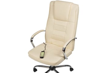 Massagestol Grandeur Beige/Silver - Beige/Silver - Möbler - Fåtölj & stolar - Fåtölj - Massagestol & massagefåtölj