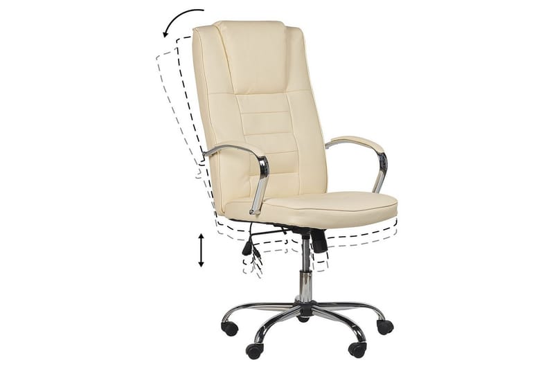 Massagestol Grandeur Beige/Silver - Beige/Silver - Möbler - Fåtölj & stolar - Fåtölj - Massagestol & massagefåtölj