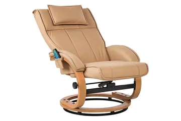 Massagestol Majestic - Brunt, ljust trä - Möbler - Fåtölj & stolar - Fåtölj - Massagestol & massagefåtölj