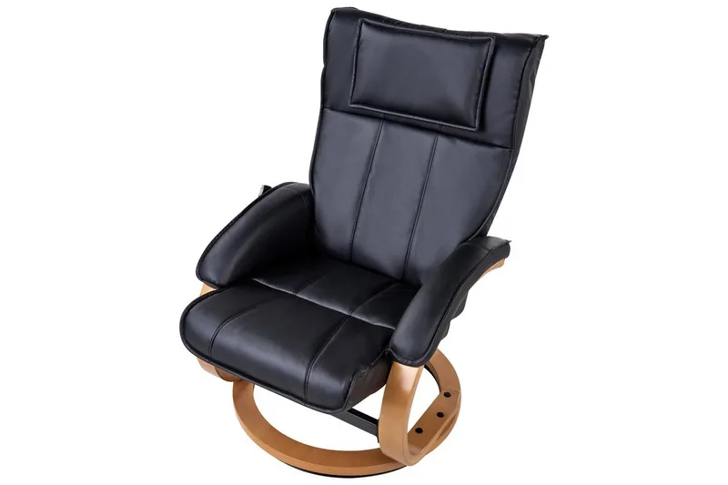 Massagestol Majestic - Svart, ljust trä - Möbler - Fåtölj & stolar - Fåtölj - Massagestol & massagefåtölj