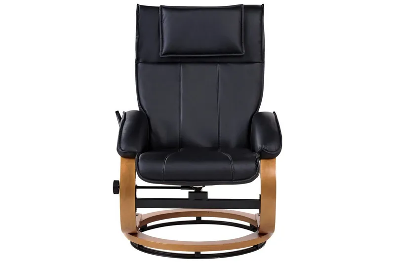 Massagestol Majestic - Svart, ljust trä - Möbler - Fåtölj & stolar - Fåtölj - Massagestol & massagefåtölj