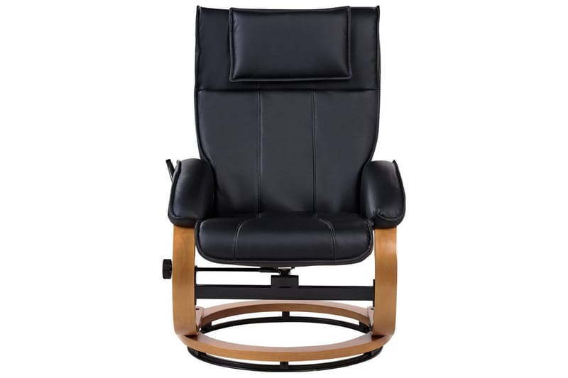 Massagestol Majestic - Svart, ljust trä - Möbler - Fåtölj & stolar - Fåtölj - Massagestol & massagefåtölj