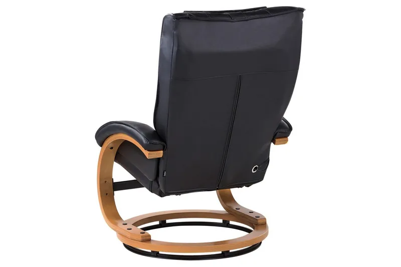 Massagestol Majestic - Svart, ljust trä - Möbler - Fåtölj & stolar - Fåtölj - Massagestol & massagefåtölj