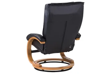 Massagestol Majestic - Svart, ljust trä - Möbler - Fåtölj & stolar - Fåtölj - Massagestol & massagefåtölj