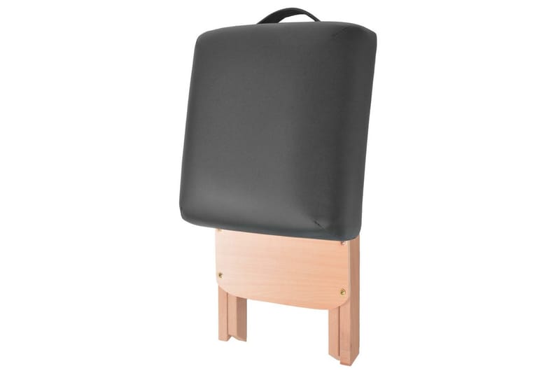Hopfällbar massagepall med 12 cm tjock sits svart - Svart - Massagestol & massagefåtölj