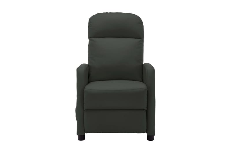 Massagefåtölj antracit konstläder - Grå - Skinnfåtölj & läderfåtölj - Massagestol & massagefåtölj