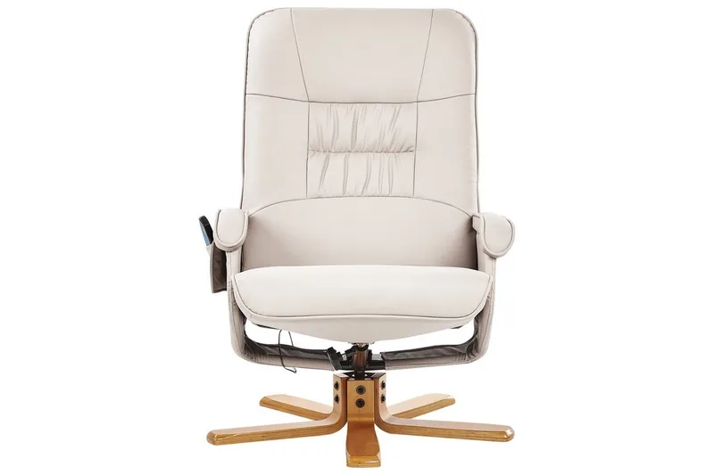 Massagestol Relaxpro - Beige, ljust trä - Möbler - Fåtölj & stolar - Fåtölj - Massagestol & massagefåtölj