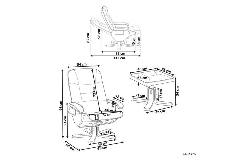 Massagestol Relaxpro - Brunt, ljust trä - Möbler - Fåtölj & stolar - Fåtölj - Massagestol & massagefåtölj