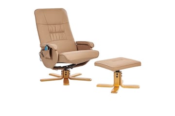 Massagestol Relaxpro - Brunt, ljust trä - Möbler - Fåtölj & stolar - Fåtölj - Massagestol & massagefåtölj