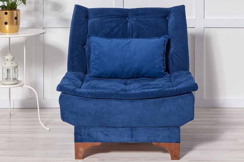 Mathenia Fåtölj med Armstöd - Blå - Möbler - Fåtölj & stolar - Fåtölj - Fåtölj utan armstöd