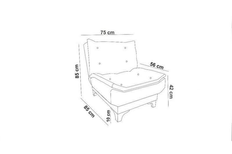 Mathenia Fåtölj med Armstöd - Blå - Möbler - Fåtölj & stolar - Fåtölj - Fåtölj utan armstöd