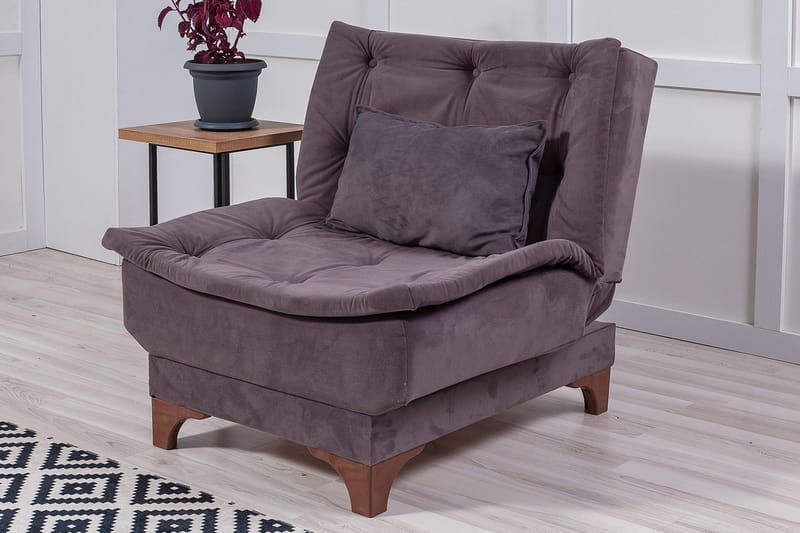 Mathenia Fåtölj med Armstöd - Grå - Möbler - Fåtölj & stolar - Fåtölj - Fåtölj utan armstöd