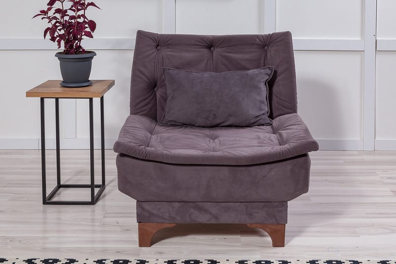 Mathenia Fåtölj med Armstöd - Grå - Möbler - Fåtölj & stolar - Fåtölj - Fåtölj utan armstöd