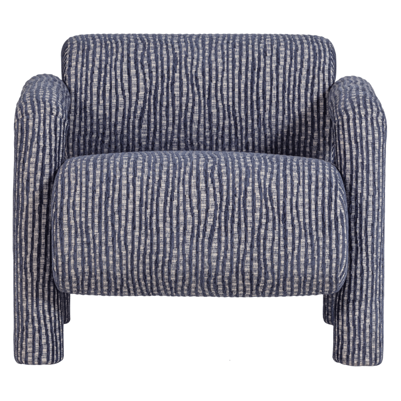 Fåtölj med Mönster Lenny - Grå/Blå - Möbler - Fåtölj & stolar - Fåtölj