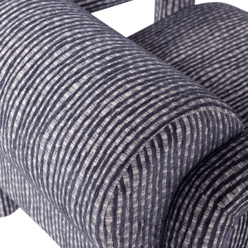 Fåtölj med Mönster Lenny - Grå/Blå - Möbler - Fåtölj & stolar - Fåtölj