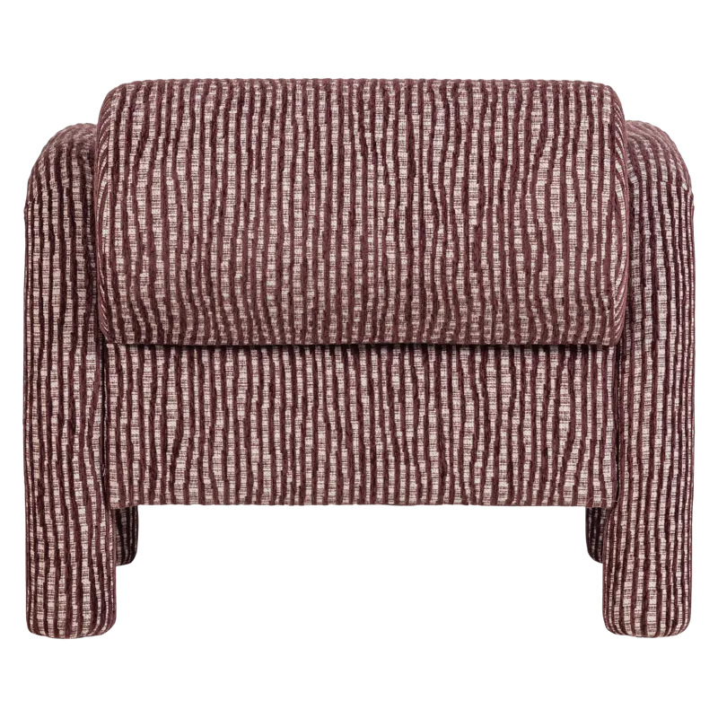 Fåtölj med Mönster Lenny - Vinröd - Möbler - Fåtölj & stolar - Fåtölj