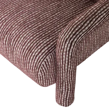 Fåtölj med Mönster Lenny - Vinröd - Möbler - Fåtölj & stolar - Fåtölj