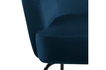 Melisan Loungefåtölj - Blå/Svart - Möbler - Fåtölj & stolar - Fåtölj