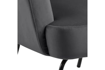 Melisan Loungefåtölj - Grå/Svart - Möbler - Fåtölj & stolar - Fåtölj